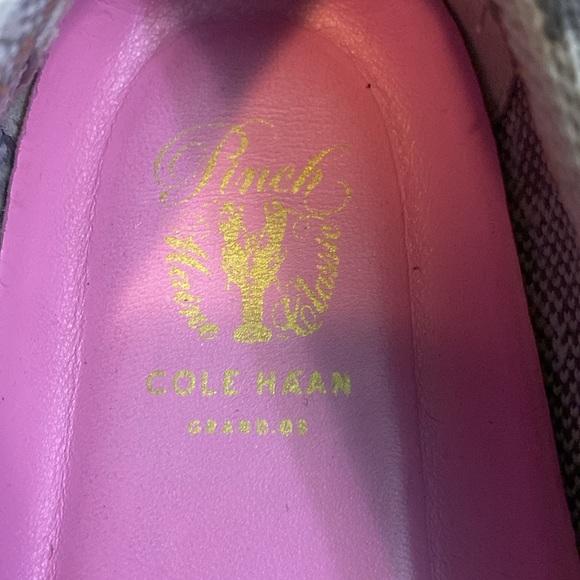 Cole Haan Women’s Grand Pinch Main Gray Camo Classic Penny Loafers - Picture 2 of 5